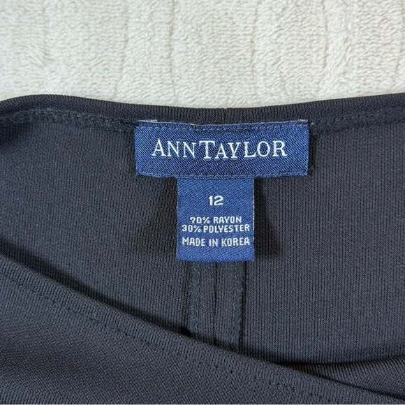 Ann Taylor Womens Black Sleeveless Maxi Tank Dress Size 12 Maxi Long Elegant - Picture 10 of 10